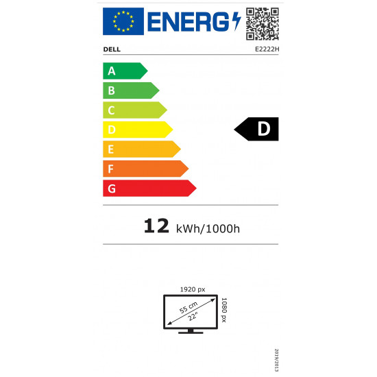 DELL 22'' E2222H FHD LCD Monitor (210-AZZF)