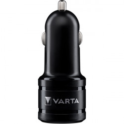 Varta Dual USB Car Charger 57932101401 USB-s töltőkészülék Személygépkocsi, Tehergépjármű Kimeneti áram (max.) 5400 mA 2 x USB, USB-C™ alj
