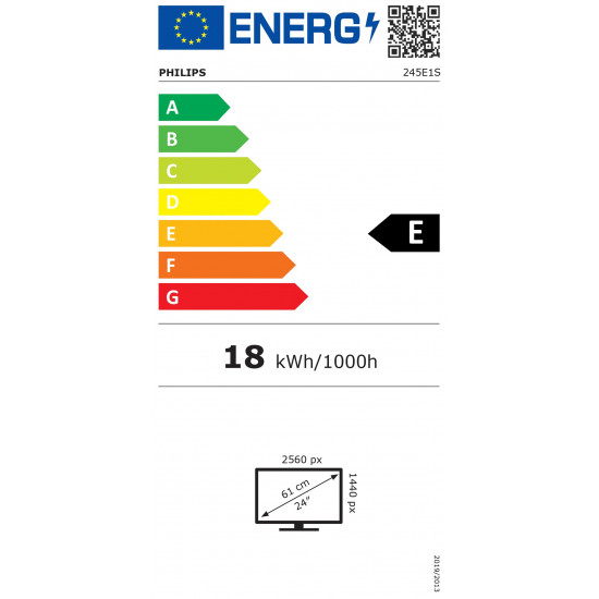 Philips 24'' 245E1S IPS LED monitor (245E1S/00)