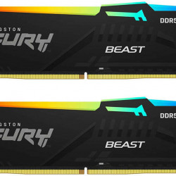 KINGSTON FURY Memória DDR5 16GB 5600MHz CL40 DIMM (Kit of 2) Beast RGB