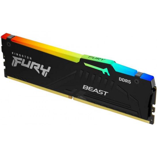 KINGSTON FURY Memória DDR5 16GB 5200MHz CL36 DIMM Beast RGB