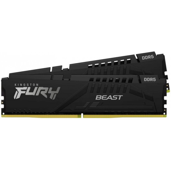 KINGSTON FURY Memória DDR5 32GB 5200MHz CL36 DIMM (Kit of 2) Beast Black