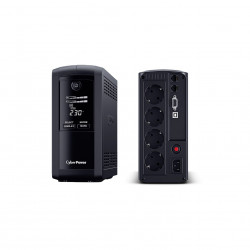CYBERPOWER 700VA 390W 230V szünetmentes tápegység + USB LINE-INTERACTIVE (VP700ELCD)