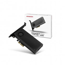 Axagon PCIE NVME+NGFF M.2 SSD adapter fekete (PCEM2-DC)