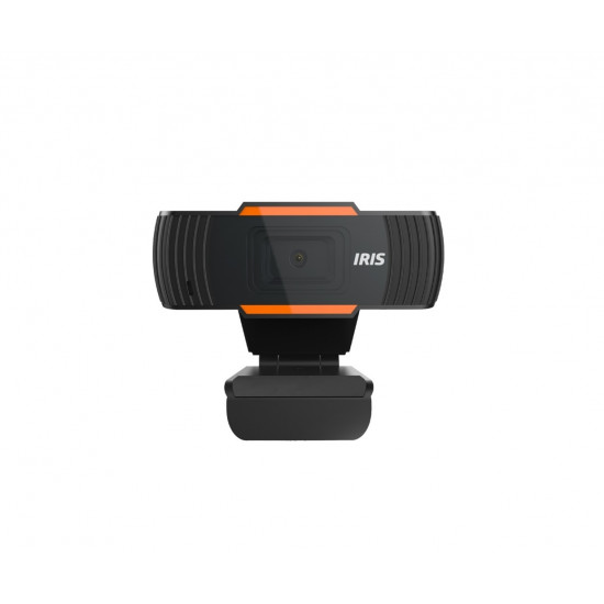 IRIS mikrofonos fekete/narancs webkamera (W-13)