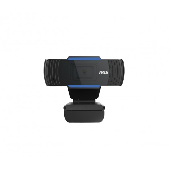 IRIS mikrofonos fekete/kék webkamera (W-25)