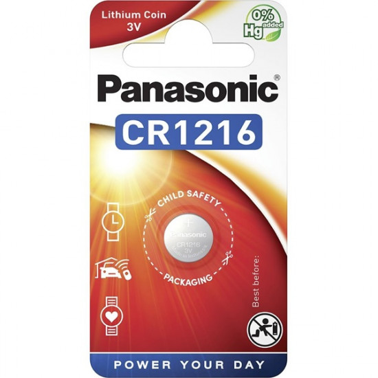 Panasonic CR1216 3V lítium gombelem (CR1216-PAN)