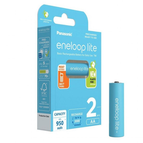 Panasonic Eneloop AA 950mAh ceruza akkumulátor 2db (BK-3LCCE/2BE)