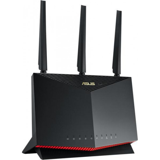 ASUS Wireless Router Dual Band AX5700 1xWAN(1000Mbps) + 1xWAN/LAN(2.5Gbs) + 4xLAN(1000Mbps) + 2xUSB, RT-AX86U PRO