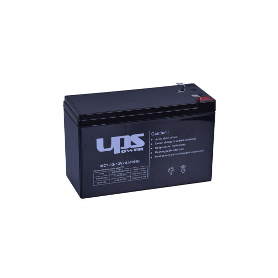 UPS Power zselés ólomsavas gondozásmentes akkumulátor 12V 7000mAh 151x98x65mm (MC7-12)
