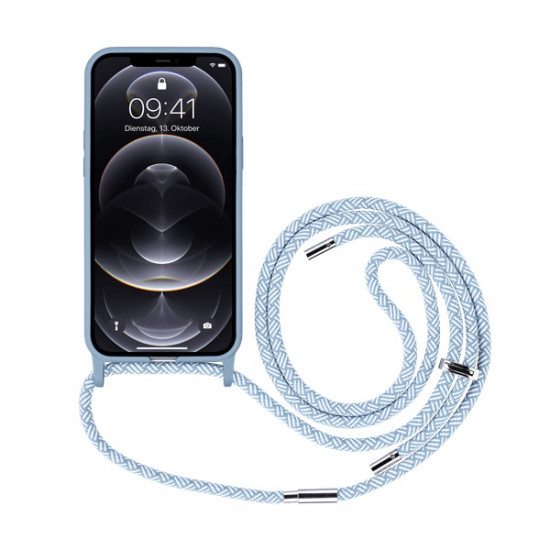 Artwizz HangOn iPhone 12 Pro Max nyakba akasztható tok Nordic-Blue - kék (2028-3172)