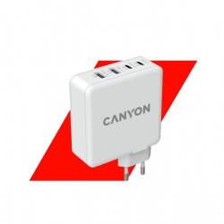 CANYON Hálózati Töltő, 4portos, 2xUSB-C 100W, 2xUSB-A 30W, fehér (CND-CHA100W01)