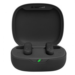 JBL Wave Flex (Vezeték nélküli fühallgató), Fekete (JBLWFLEXBLK)