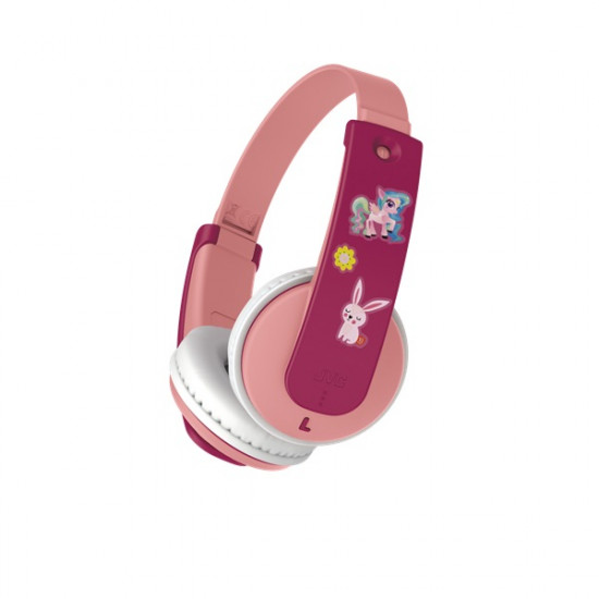 JVC Bluetooth pink gyerek fejhallgató (HA-KD10W-P)