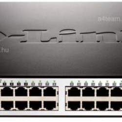 D-LINK Switch 24x1000Mbps (24xPOE) + 4xGigabit kombó SFP Menedzselhető Rackes, DGS-1210-24P/E
