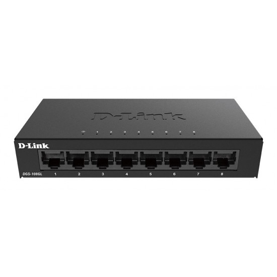 D-Link DGS-108GL/E 10/100/1000Mbps 8 portos switch