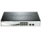 D-LINK Switch 8x1000Mbps(8xPOE) + 2xGigabit SFP Menedzselhető Rackes, DGS-1210-08P/E