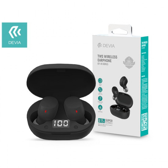 Devia Bluetooth v5.0 Joy A6 Series TWS with Charging Case - fehér sztereó headset (ST351013) Devia Bluetooth v5.0 Joy A6 Series TWS with Charging Case - fehér sztereó headset (ST351013)