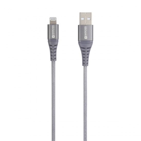 Skross 2m Type-C/Lightning adat- és töltőkábel (USBC-TO-LIGHT-200-STEEL) Skross 2m Type-C/Lightning adat- és töltőkábel (USBC-TO-LIGHT-200-STEEL)