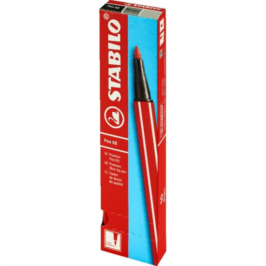 Stabilo Pen 68 10db/csomag piros rostirón (68/48B10)