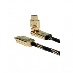 ROLINE kábel HDMI Ethernet, Premium, 360° csatlakozó ,  M/M  2.0m