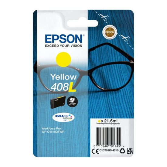 Epson 408L DURABrite Ultra tintapatron sárga (C13T09K44010)