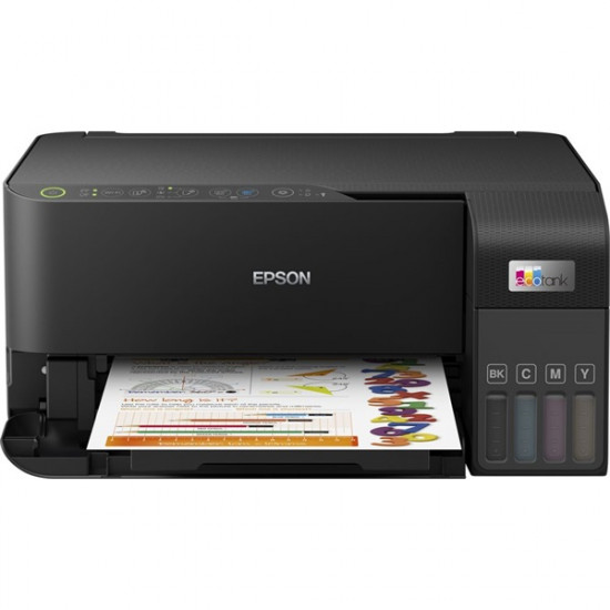 EPSON Tintasugaras nyomtató - EcoTank L3550 (A4, MFP, színes, 4800x1200 DPI, 33 lap/perc, USB/Wifi)