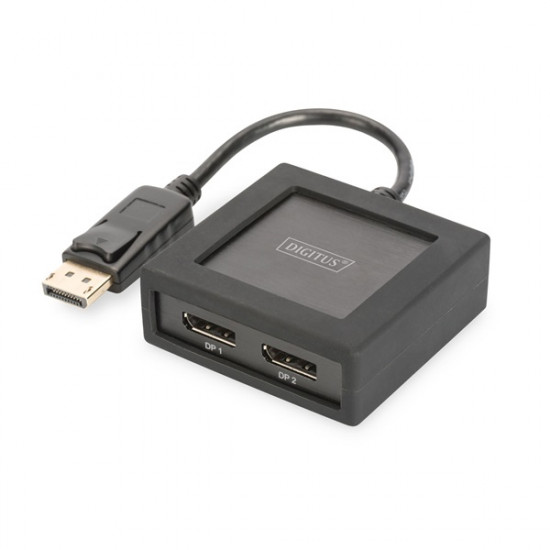 DIGITUS 4K DisplayPort to DisplayPort Splitter 1x DP in 2x DP out supports up to 4K2K/60Hz (DS-45404)