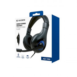 BigBen V1 PS4/PS5 sztereo fekete gamer headset (2807364)