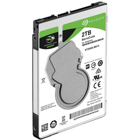 Seagate BarraCuda 2TB 2,5 notebook merevlemez (ST2000LM015)