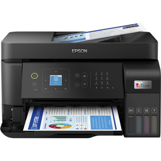 EPSON Tintasugaras nyomtató - EcoTank L5590 (A4, MFP, színes, 4800x1200 DPI, 33 lap/perc, ADF, USB/LAN/Wifi)