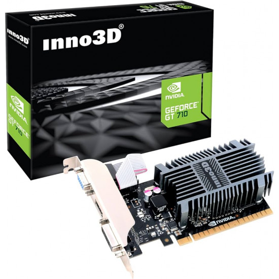 INNO3D N710-1SDV-E3BX Inno3D GeForce GT 710, 2GB SDDR3 (64 Bit), HDMI, DVI, D-Sub