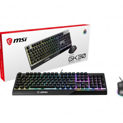 MSI ACCY VIGOR GK30 COMBO Gaming Keyboard + Optical Mouse, Fekete, Hun