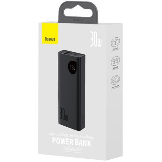 Baseus Adaman 2 10000mAh fekete power bank (PPAD040101)