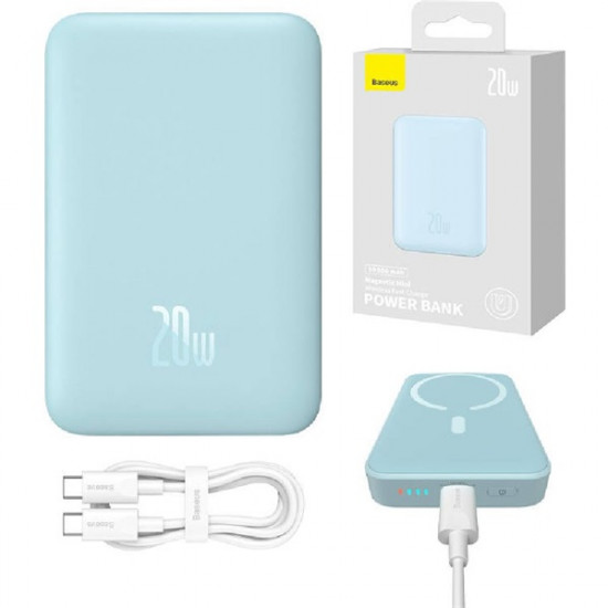 Baseus Magnetic Mini 10000mAh kék power bank (PPCX110103)