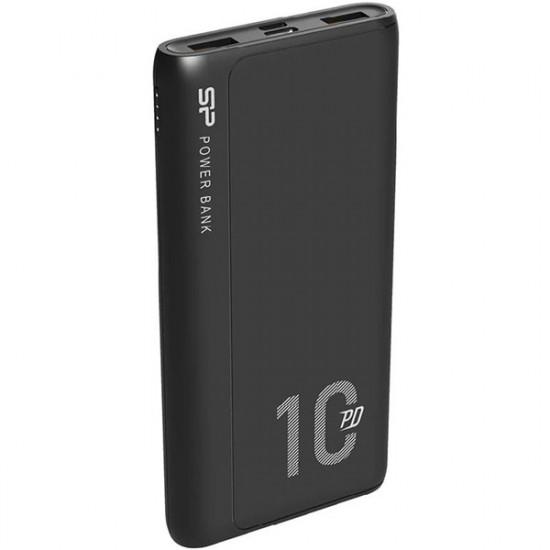 Silicon Power QP15 Power Bank 10000mAh fekete (SP10KMAPBKQP150K)
