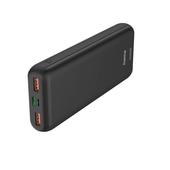 Hama 201663 PD20-HD 20000mAh fekete power bank (00201663)