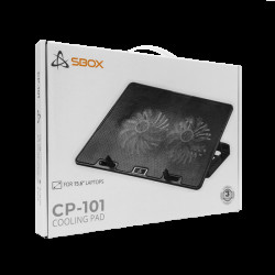 Sbox CP-101 notebook hűtőpad fekete