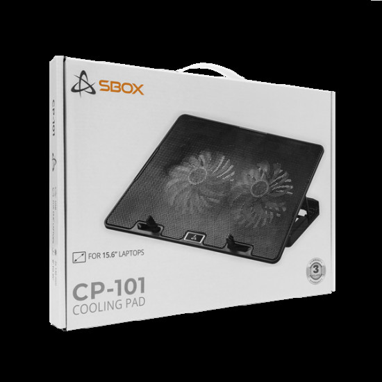 Sbox CP-101 notebook hűtőpad fekete Sbox CP-101 notebook hűtőpad fekete