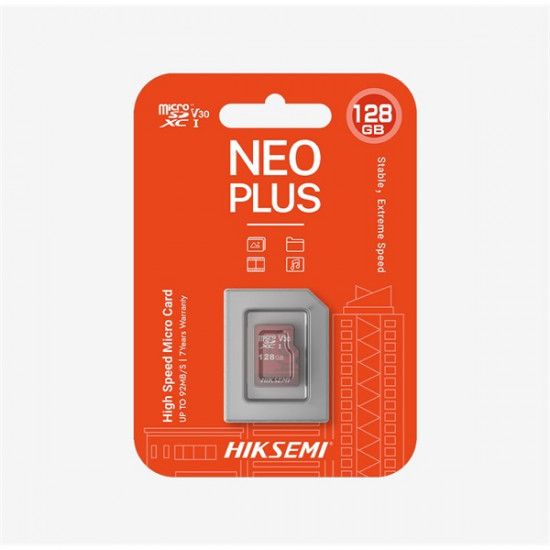 HIKSEMI 32GB MicroSDHC Neo Plus CL10 95R/25W V10 (HIKVISION) Memóriakártya