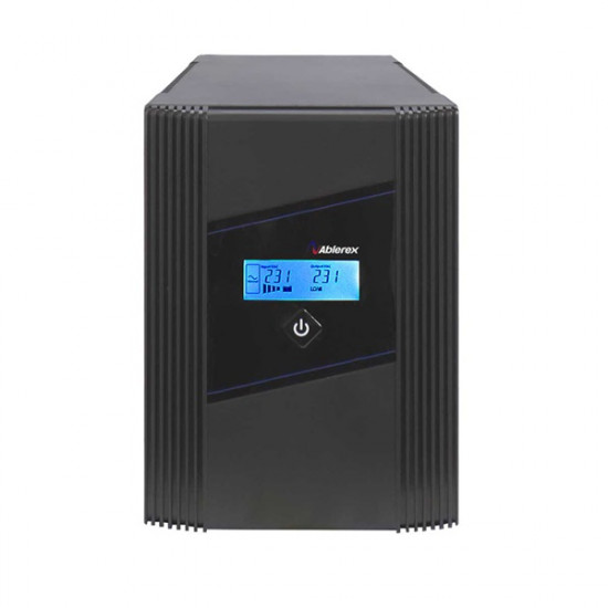 ABLEREX UPS, GLAMOR, GR450, 1xIEC+1xSchuko, 450VA (270 W) LINE-INTERACTIVE szünetmentes tápegység, torony, LCD (GR450)