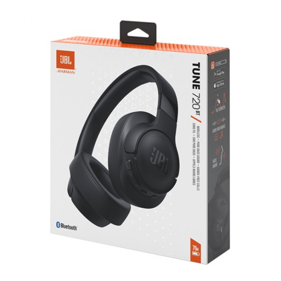 JBL T720BTBLK Bluetooth fekete fejhallgató (JBLT720BTBLK)