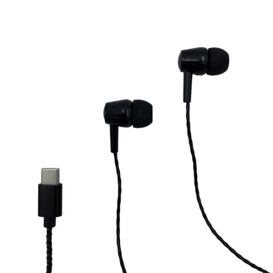 Media-Tech Magicsound USB Type-C csatlakozós fülhallgató fekete (MT3600K)