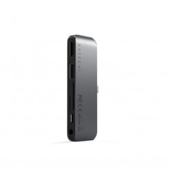 Satechi USB-C Mobile Pro HUB SD (1x USB-C PD,1x 4K HDMI,1x USB 3.0, MicroSD, 3.5mm audio) - Grey