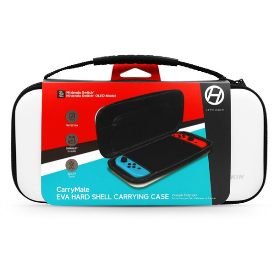 HYPERKIN CarryMate EVA Nintendo Switch/Switch OLED/Switch Lite Erősített utazótok, Fehér HYPERKIN CarryMate EVA Nintendo Switch/Switch OLED/Switch Lite Erősített utazótok, Fehér