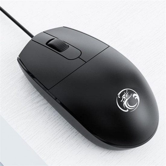 iMICE Vezetékes egér optikai, M1/M9, 1000dpi, USB, Fekete