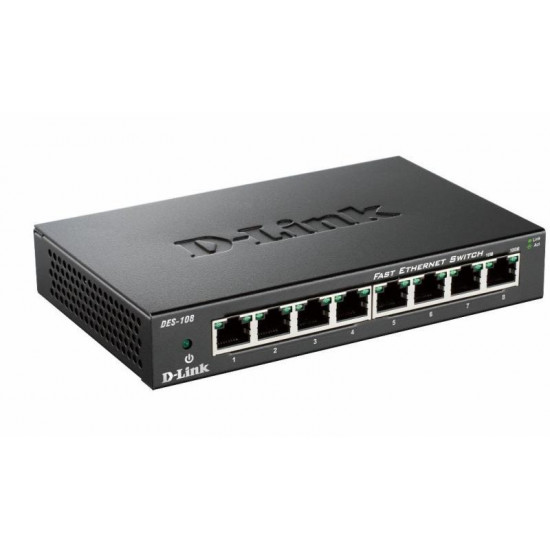 D-Link DES-108 10/100Mbit 8 portos switch