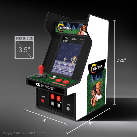 MY ARCADE Játékkonzol Contra Micro Player Retro Arcade 6.75