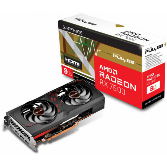 Sapphire RX 7600 8GD6 Pulse OC videokártya