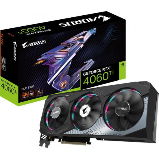 Gigabyte RTX 4060 Ti AORUS Elite 8GB videokártya (GV-N406TAORUS E-8GD)